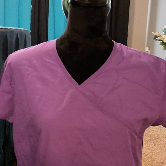 Just Love Purple V-Neck Tunic Top with Side Ties - Picture 7 of 9